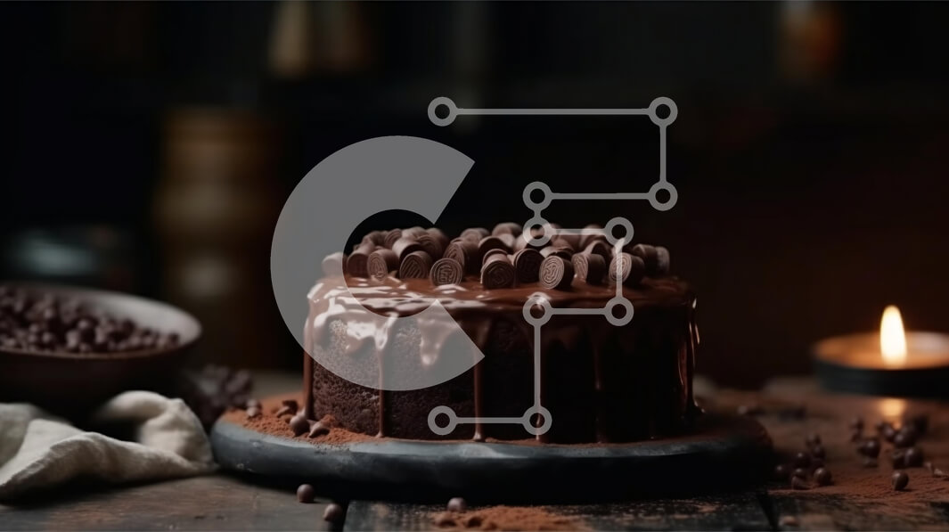 Σετ των 2 Intra Συλλεκτικό Ξύλινο Παζλ Plywood  4mm - Λαχταριστό κέικ σοκολάτας με σοκολάτα και αναμμένο κερί Σε Ξύλινο Κουτί - Διαστάσεις: 10x10 cm – 25 κομμάτια