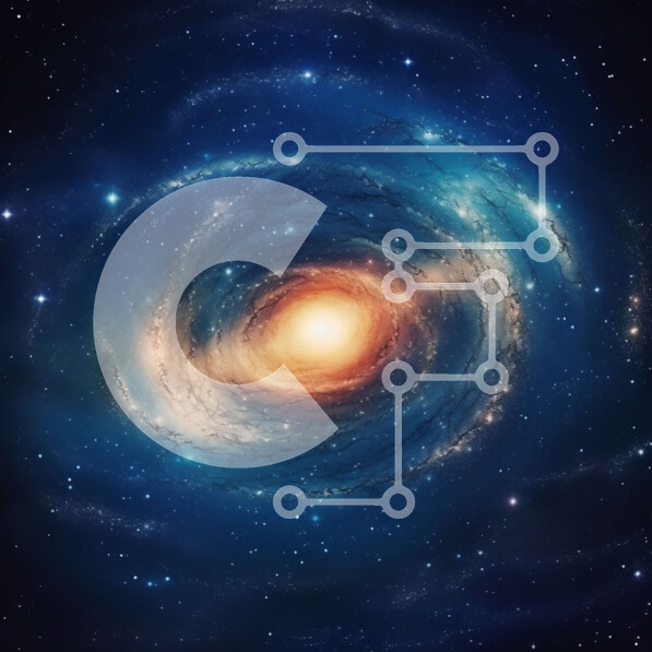 Intra Συλλεκτικό Ξύλινο Παζλ Plywood  4mm - Όμορφη εικόνα του σπειροειδούς γαλαξία στον Γαλαξία Σε Ξύλινο Κουτί - Διαστάσεις Puzzle: 10x10 cm – 25 κομμάτια