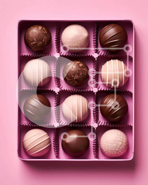 Intra Συλλεκτικό Ξύλινο Παζλ Plywood  4mm - Χρόνια πολλά για την Ημέρα του Αγίου Βαλεντίνου σοκολατένιο κουτί Σε Ξύλινο Κουτί - Διαστάσεις: 10x10 cm – 25 κομμάτια