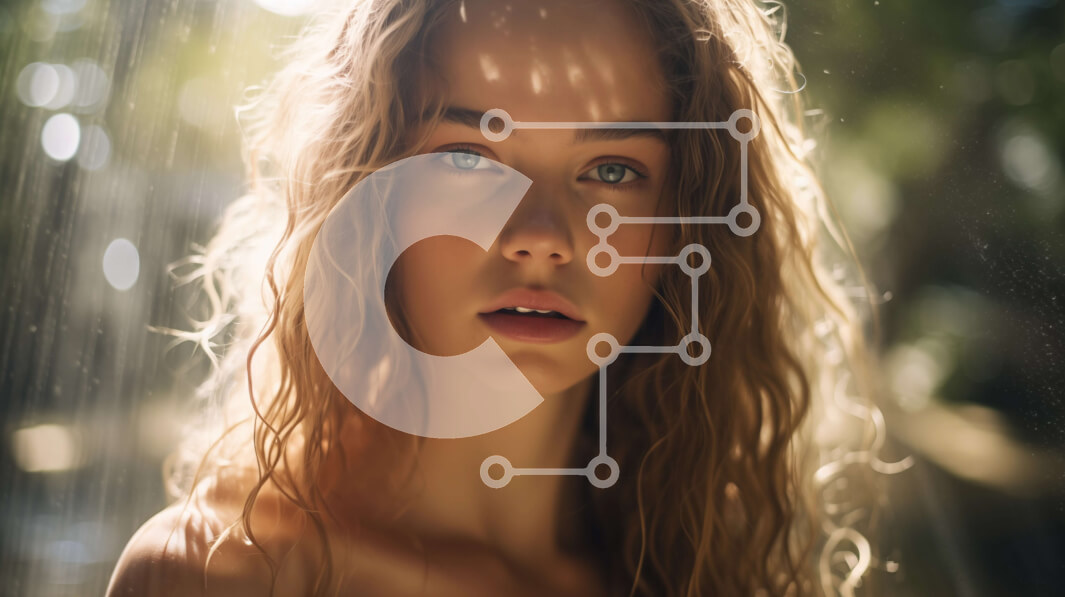 Intra Συλλεκτικό Ξύλινο Παζλ Plywood  4mm - Νεαρή γυναίκα που στέκεται στη βροχή με μια ομπρέλα Σε Ξύλινο Κουτί - Διαστάσεις Puzzle: 10x10 cm – 25 κομμάτια