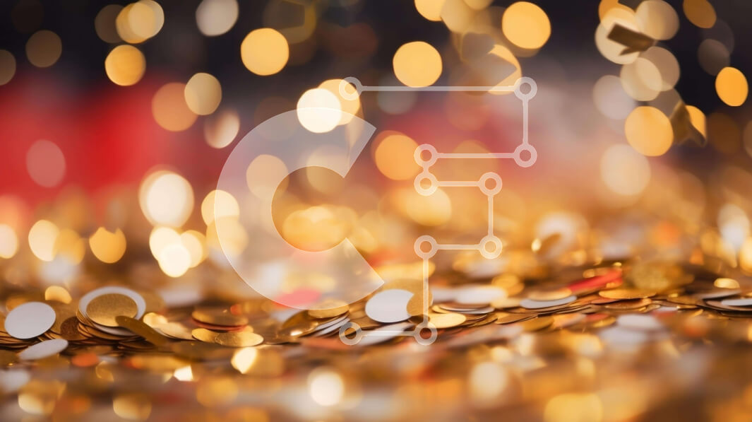 Intra Συλλεκτικό Ξύλινο Παζλ Plywood  4mm - Χρυσά νομίσματα σε θολό φόντο Σε Ξύλινο Κουτί - Διαστάσεις: 10x10 cm – 25 κομμάτια