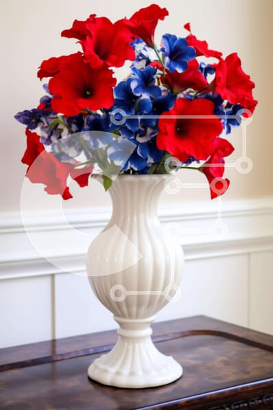 Intra Συλλεκτικό Ξύλινο Παζλ Plywood  4mm - Πολύχρωμο βάζο με λουλούδια Σε Ξύλινο Κουτί - Διαστάσεις Puzzle: 10x10 cm – 25 κομμάτια