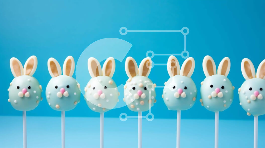 Σετ των 2 Intra Συλλεκτικό Ξύλινο Παζλ Plywood  4mm - Πασχαλινές τούρτες με λαγουδάκι για ανοιξιάτικες γιορτές Σε Ξύλινο Κουτί - Διαστάσεις: 10x10 cm – 25 κομμάτια