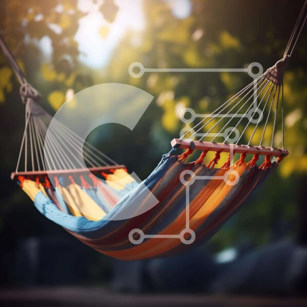 Intra Συλλεκτικό Ξύλινο Παζλ Plywood  4mm - Πολύχρωμη αιώρα που κρέμεται σε εξωτερικούς χώρους Σε Ξύλινο Κουτί - Διαστάσεις Puzzle: 10x10 cm – 25 κομμάτια