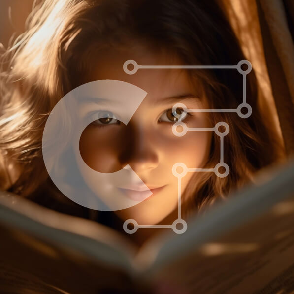 Intra Συλλεκτικό Ξύλινο Παζλ Plywood  4mm - Νεαρό κορίτσι που διαβάζει ένα βιβλίο με το φως του ήλιου να τρέχει μέσα από το παράθυρο Σε Ξύλινο Κουτί - Διαστάσεις Puzzle: 10x10 cm – 25 κομμάτια