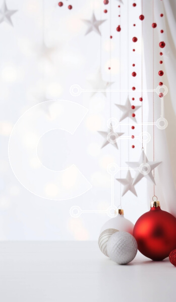 Intra Συλλεκτικό Ξύλινο Παζλ Plywood  4mm - Εορταστικές γιορτινές διακοσμήσεις σε λευκό τραπέζι Σε Ξύλινο Κουτί - Διαστάσεις: 10x10 cm – 25 κομμάτια