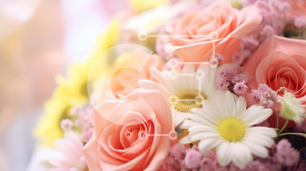 Intra Συλλεκτικό Ξύλινο Παζλ Plywood  4mm - Μπουκέτο με ροζ, κίτρινα και λευκά τριαντάφυλλα και μαργαρίτες Σε Ξύλινο Κουτί - Διαστάσεις: 10x10 cm – 25 κομμάτια