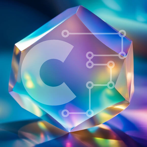 Intra Συλλεκτικό Ξύλινο Παζλ Plywood  4mm - Σαγηνευτική εικόνα ενός λαμπερού κρυστάλλου σε σκοτεινό φόντο Σε Ξύλινο Κουτί - Διαστάσεις: 10x10 cm – 25 κομμάτια