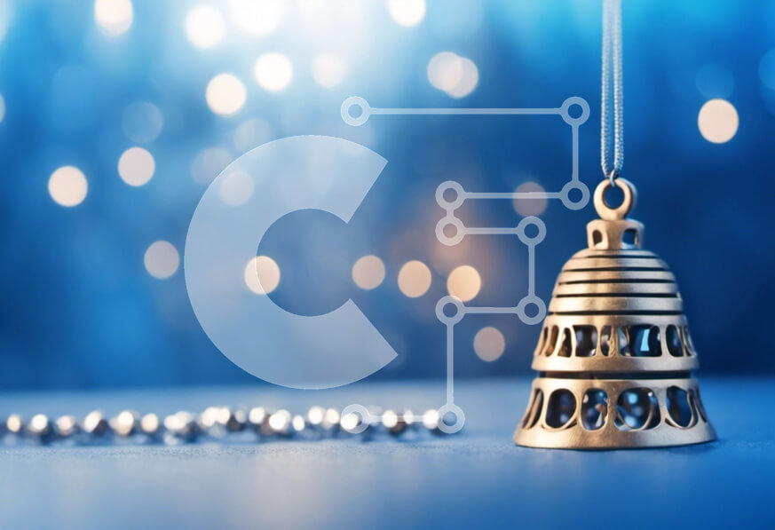 Intra Συλλεκτικό Ξύλινο Παζλ Plywood  4mm - Ασημένιο κουδούνι για τη γιορτή των Χριστουγέννων ή της Πρωτοχρονιάς Σε Ξύλινο Κουτί - Διαστάσεις Puzzle: 10x10 cm – 25 κομμάτια