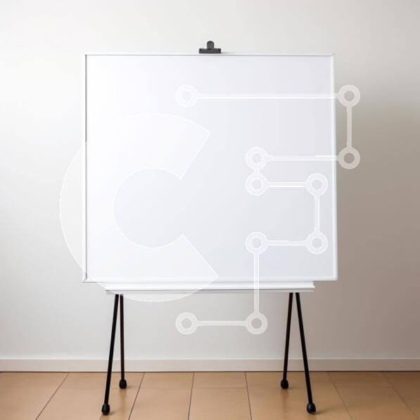 Intra Συλλεκτικό Ξύλινο Παζλ Plywood  4mm - Λευκό καβαλέτο και σανίδα για σχέδιο ή γραφή Σε Ξύλινο Κουτί - Διαστάσεις: 10x10 cm – 25 κομμάτια