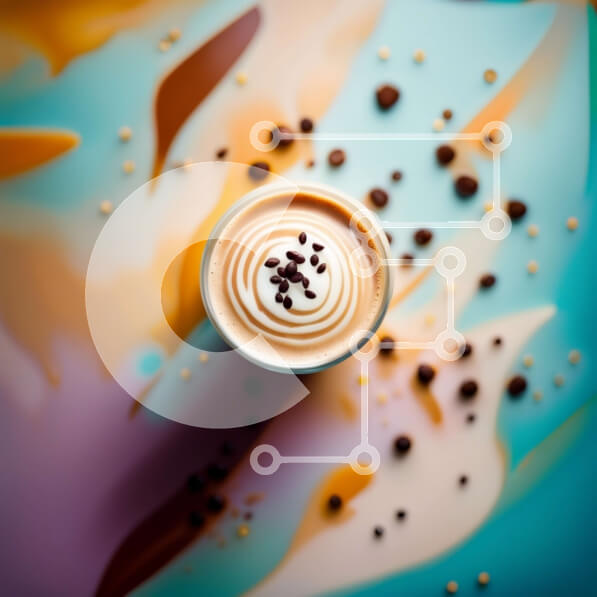 Σετ των 2 Intra Συλλεκτικό Ξύλινο Παζλ Plywood  4mm - Νόστιμο φλιτζάνι καφέ με σαντιγί και τσιπς σοκολάτας Σε Ξύλινο Κουτί - Διαστάσεις: 10x10 cm – 25 κομμάτια