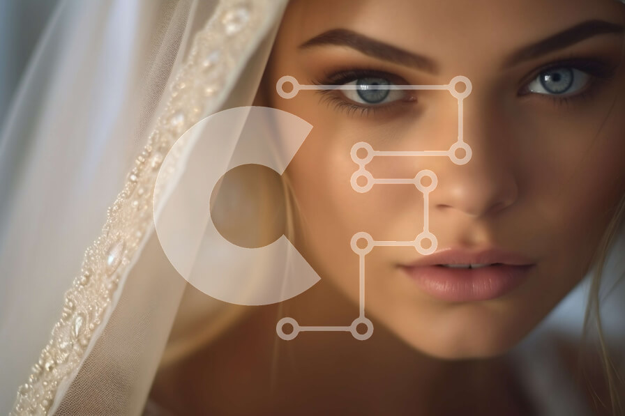 Intra Συλλεκτικό Ξύλινο Παζλ Plywood  4mm - Εκπληκτική νύφη με ένα μπουκέτο λουλούδια Σε Ξύλινο Κουτί - Διαστάσεις Puzzle: 10x10 cm – 25 κομμάτια