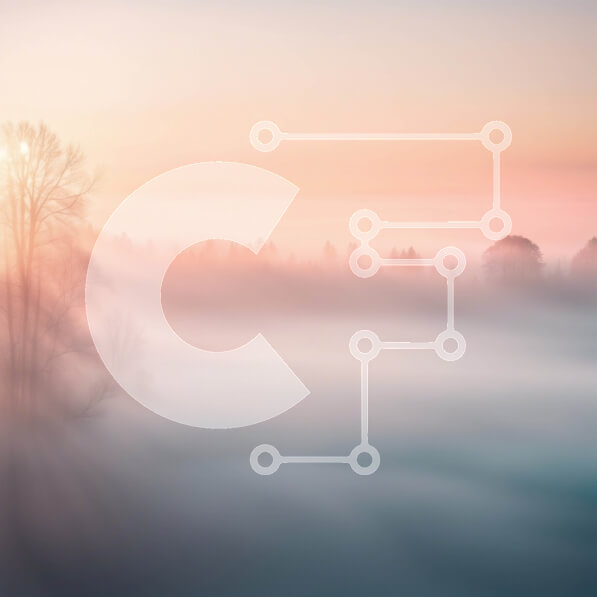 Intra Συλλεκτικό Ξύλινο Παζλ Plywood  4mm - Όμορφη εικόνα ομιχλώδους τοπίου με δέντρα και ηλιοβασίλεμα Σε Ξύλινο Κουτί - Διαστάσεις: 10x10 cm – 25 κομμάτια