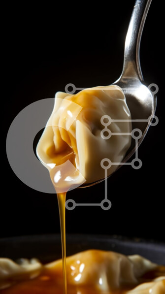 Intra Συλλεκτικό Ξύλινο Παζλ Plywood  4mm - Περιχύνετε τη σάλτσα πάνω σε ζυμαρικά με ένα κουτάλι Σε Ξύλινο Κουτί - Διαστάσεις: 10x10 cm – 25 κομμάτια