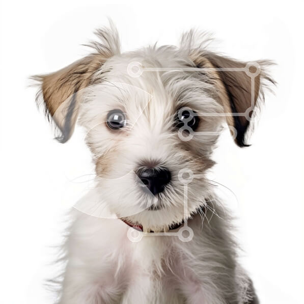 Intra Συλλεκτικό Ξύλινο Παζλ Plywood  4mm - Αξιολάτρευτη εικόνα ενός μικρού σκύλου με μια περίεργη έκφραση Σε Ξύλινο Κουτί - Διαστάσεις: 10x10 cm – 25 κομμάτια