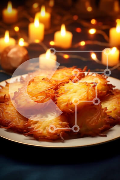 Σετ των 2 Intra Συλλεκτικό Ξύλινο Παζλ Plywood  4mm - Τηγανητά ντόνατς και επιδόρπια σε ένα διακοσμημένο πιάτο Σε Ξύλινο Κουτί - Διαστάσεις: 10x10 cm – 25 κομμάτια