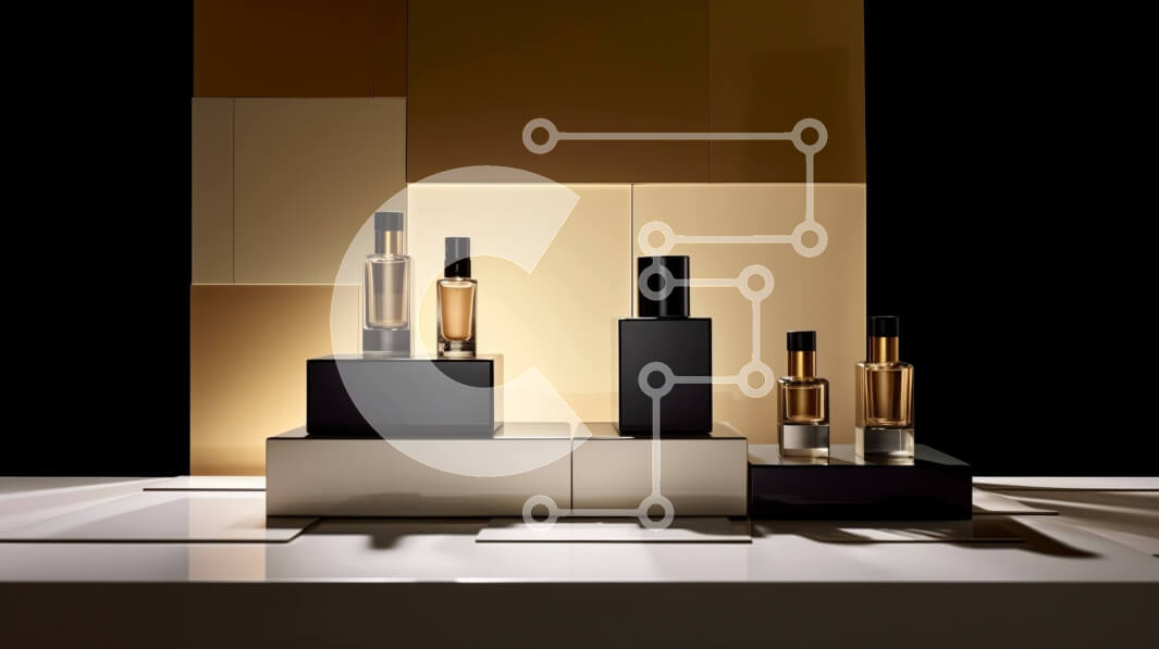 Intra Συλλεκτικό Ξύλινο Παζλ Plywood  4mm - Κομψή και μοντέρνα οθόνη μακιγιάζ με κραγιόν, σκιές ματιών και ρουζ Σε Ξύλινο Κουτί - Διαστάσεις Puzzle: 10x10 cm – 25 κομμάτια