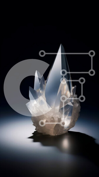 Intra Συλλεκτικό Ξύλινο Παζλ Plywood  4mm - Διαυγές κρύσταλλο με φωτισμένη λάμψη σε σκοτεινή επιφάνεια Σε Ξύλινο Κουτί - Διαστάσεις: 10x10 cm – 25 κομμάτια