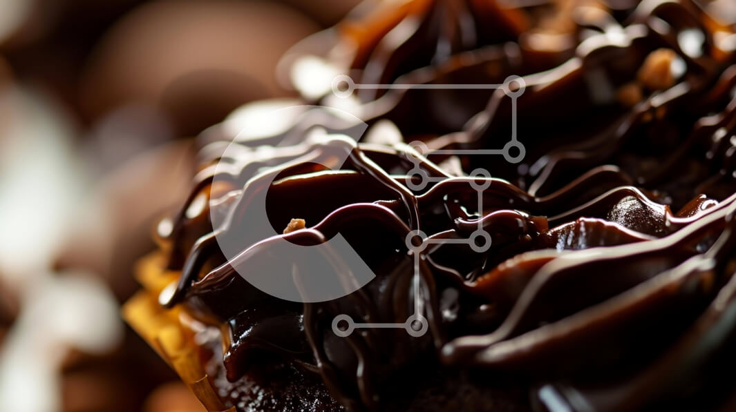 Σετ των 2 Intra Συλλεκτικό Ξύλινο Παζλ Plywood  4mm - Διάφοροι ντόνατς και επιδόρπια με επικάλυψη σοκολάτας από κοντά Σε Ξύλινο Κουτί - Διαστάσεις: 10x10 cm – 25 κομμάτια