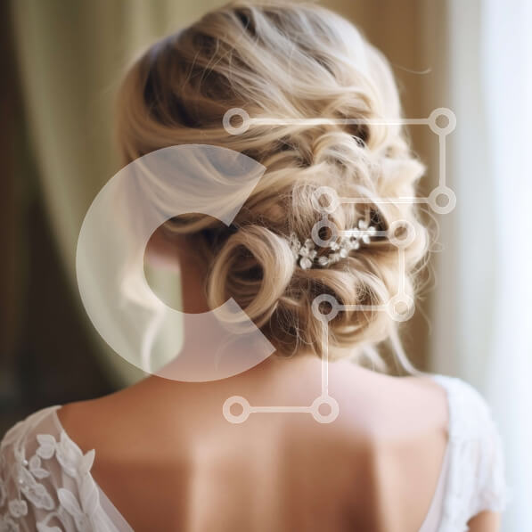 Intra Συλλεκτικό Ξύλινο Παζλ Plywood  4mm - Όμορφη νύφη με λευκό νυφικό με εκπληκτικό αστικό τοπίο Σε Ξύλινο Κουτί - Διαστάσεις Puzzle: 10x10 cm – 25 κομμάτια