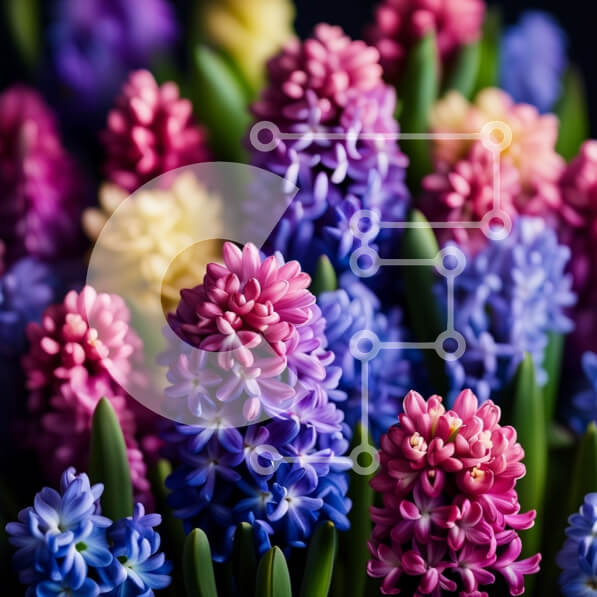 Intra Συλλεκτικό Ξύλινο Παζλ Plywood  4mm - Ζωντανό μπουκέτο λουλουδιών σε βάζο - κοντινό πλάνο Σε Ξύλινο Κουτί - Διαστάσεις: 10x10 cm – 25 κομμάτια