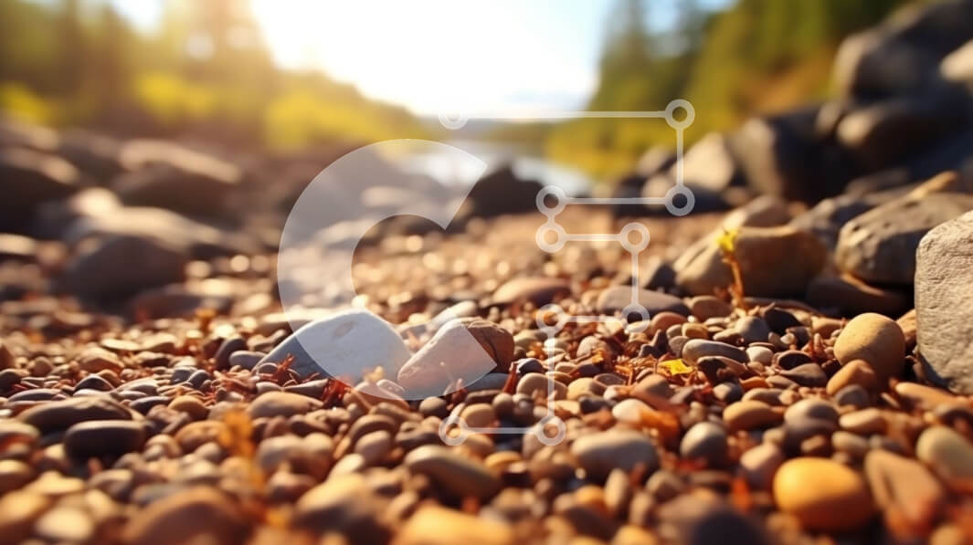 Intra Συλλεκτικό Ξύλινο Παζλ Plywood  4mm - Γραφική θέα σε μια βραχώδη παραλία με δέντρα και βουνά σε απόσταση Σε Ξύλινο Κουτί - Διαστάσεις Puzzle: 10x10 cm – 25 κομμάτια