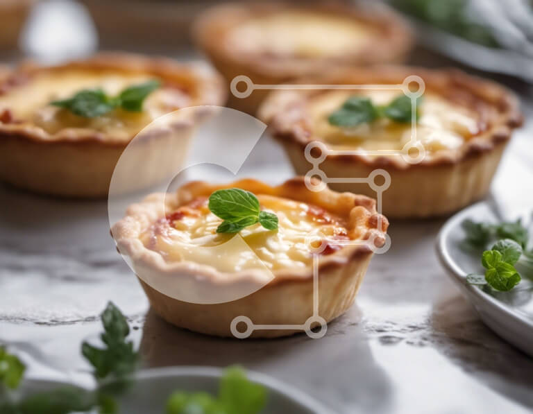 Σετ των 2 Intra Συλλεκτικό Ξύλινο Παζλ Plywood  4mm - Ποικίλες μίνι κις με γαρνιτούρα φρέσκιας μέντας Σε Ξύλινο Κουτί - Διαστάσεις: 10x10 cm – 25 κομμάτια