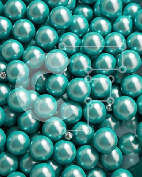 Intra Συλλεκτικό Ξύλινο Παζλ Plywood  4mm - Κομψό κολιέ με μαργαριτάρι τιρκουάζ γκρο πλαν φωτογραφία Σε Ξύλινο Κουτί - Διαστάσεις Puzzle: 10x10 cm – 25 κομμάτια