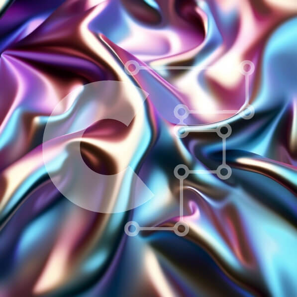 Σετ των 2 Intra Συλλεκτικό Ξύλινο Παζλ Plywood  4mm - Εκπληκτική κινηματογράφηση σε πρώτο πλάνο από αστραφτερό μεταλλικό ύφασμα με ένα στροβιλιζόμενο ιριδίζον μοτίβο Σε Ξύλινο Κουτί - Διαστάσεις: 10x10 cm – 25 κομμάτια