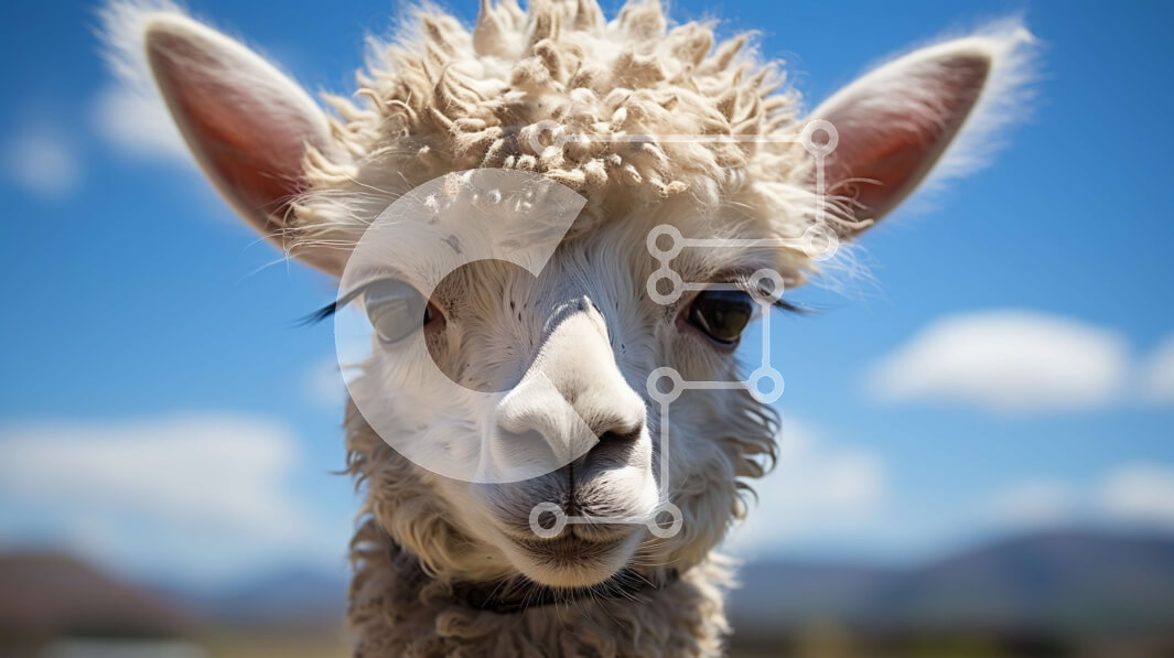 Σετ των 2 Intra Συλλεκτικό Ξύλινο Παζλ Plywood  4mm - Αξιολάτρευτη εικόνα του μωρού αλπακά με περίεργα μάτια Σε Ξύλινο Κουτί - Διαστάσεις: 10x10 cm – 25 κομμάτια