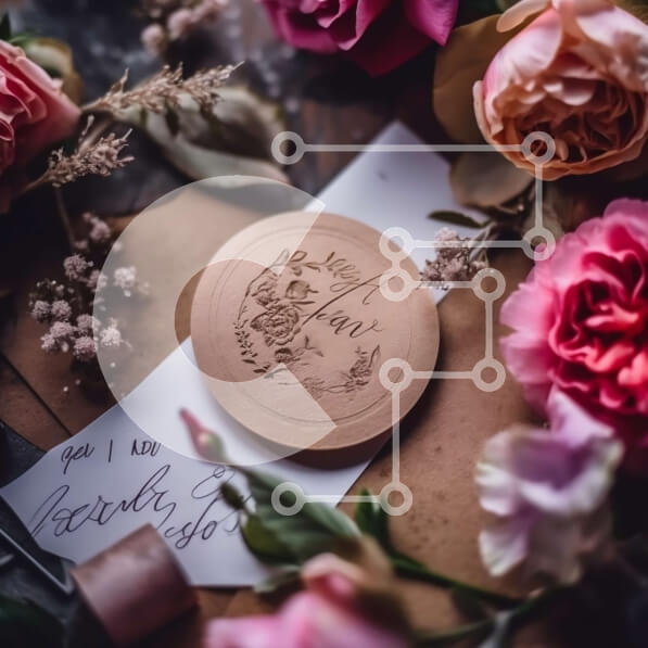 Intra Συλλεκτικό Ξύλινο Παζλ Plywood  4mm - Ξύλινο σουβέρ με ροζ τριαντάφυλλα χαραγμένο Σε Ξύλινο Κουτί - Διαστάσεις: 10x10 cm – 25 κομμάτια