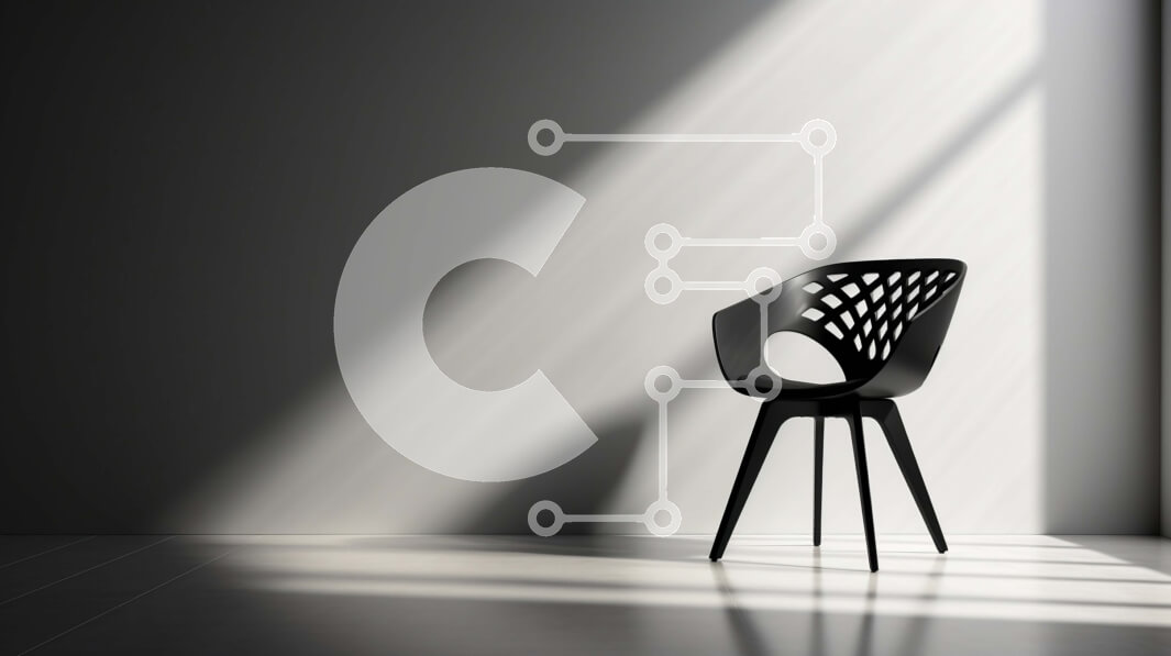 Intra Συλλεκτικό Ξύλινο Παζλ Plywood  4mm - Μοντέρνα μαύρη καρέκλα σε λευκό δωμάτιο με φως του ήλιου Σε Ξύλινο Κουτί - Διαστάσεις Puzzle: 10x10 cm – 25 κομμάτια