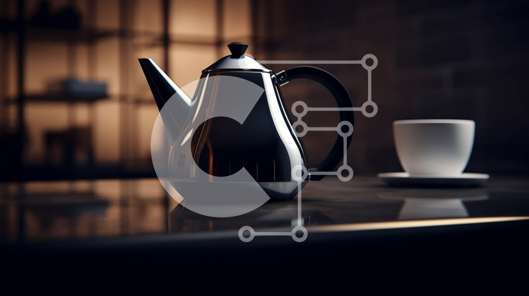 Intra Συλλεκτικό Ξύλινο Παζλ Plywood  4mm - Μοντέρνο μαύρο καφετιέρα σε σκοτεινό πάγκο Σε Ξύλινο Κουτί - Διαστάσεις: 10x10 cm – 25 κομμάτια