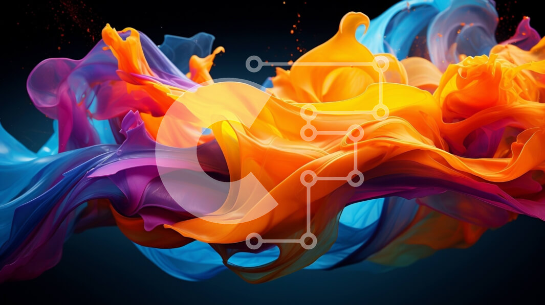 Intra Συλλεκτικό Ξύλινο Παζλ Plywood  4mm - Ζωντανή και δυναμική πολύχρωμη υγρή αφηρημένη εικόνα Σε Ξύλινο Κουτί - Διαστάσεις Puzzle: 10x10 cm – 25 κομμάτια