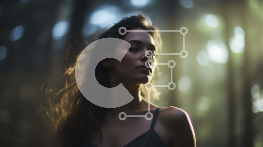 Intra Συλλεκτικό Ξύλινο Παζλ Plywood  4mm - Γυναίκα που στέκεται στο δάσος Σε Ξύλινο Κουτί - Διαστάσεις: 10x10 cm – 25 κομμάτια