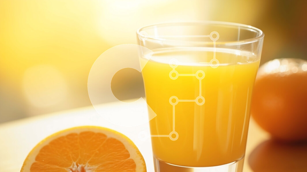 Σετ των 2 Intra Συλλεκτικό Ξύλινο Παζλ Plywood  4mm - Ποτήρι χυμό πορτοκαλιού σε ξύλινο τραπέζι με πορτοκάλια Σε Ξύλινο Κουτί - Διαστάσεις: 10x10 cm – 25 κομμάτια