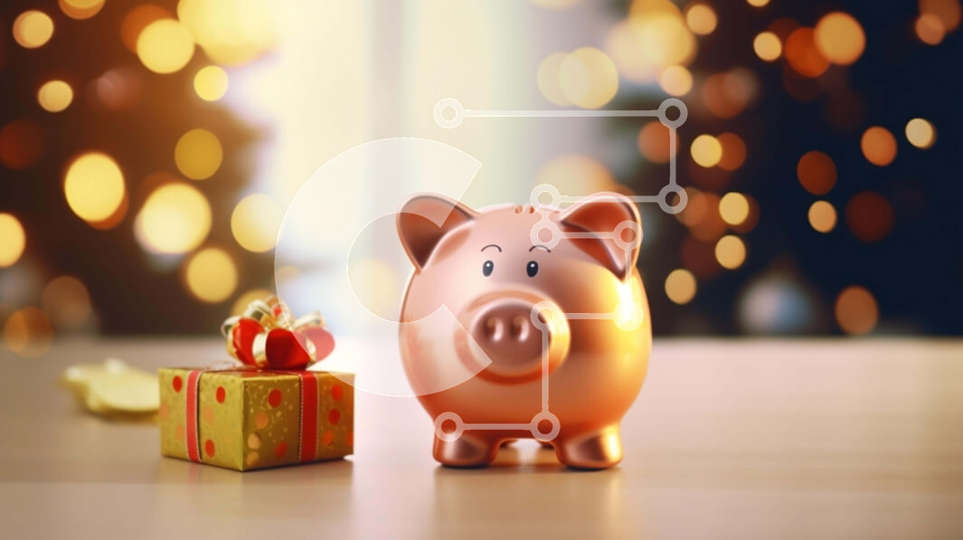 Intra Συλλεκτικό Ξύλινο Παζλ Plywood  4mm - Χρυσός κουμπαράς με διακοσμητικό κουτί δώρου Σε Ξύλινο Κουτί - Διαστάσεις: 10x10 cm – 25 κομμάτια