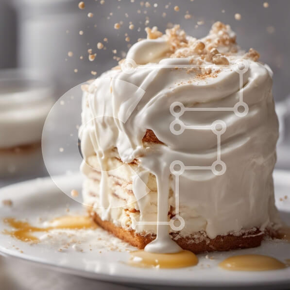 Σετ των 2 Intra Συλλεκτικό Ξύλινο Παζλ Plywood  4mm - Λαχταριστό κέικ σοκολάτας με σαντιγί Σε Ξύλινο Κουτί - Διαστάσεις: 10x10 cm – 25 κομμάτια