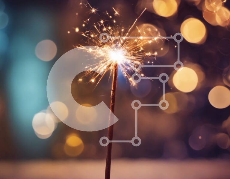 Intra Συλλεκτικό Ξύλινο Παζλ Plywood  4mm - Λαμπερό σπινθηροβόλο σε πολύχρωμο φόντο Bokeh Σε Ξύλινο Κουτί - Διαστάσεις: 10x10 cm – 25 κομμάτια