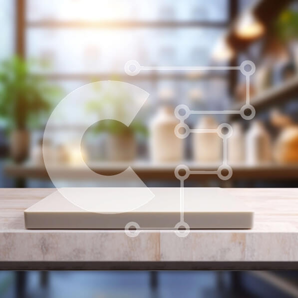 Intra Συλλεκτικό Ξύλινο Παζλ Plywood  4mm - Κενό σημειωματάριο σε ξύλινο τραπέζι στο γραφείο ή στο γραφείο Σε Ξύλινο Κουτί - Διαστάσεις Puzzle: 10x10 cm – 25 κομμάτια