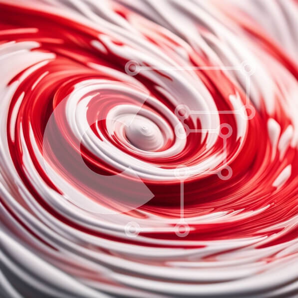 Σετ των 2 Intra Συλλεκτικό Ξύλινο Παζλ Plywood  4mm - Ζωντανή και λεπτομερής εικόνα μιας κόκκινης και λευκής καραμέλας στροβιλισμού Σε Ξύλινο Κουτί - Διαστάσεις: 10x10 cm – 25 κομμάτια