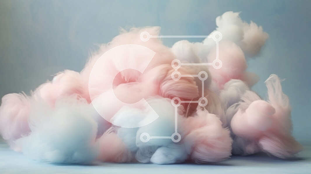 Σετ των 2 Intra Συλλεκτικό Ξύλινο Παζλ Plywood  4mm - Όμορφη εικόνα από μαλλί της γριάς σε αποχρώσεις του ροζ και του μπλε Σε Ξύλινο Κουτί - Διαστάσεις: 10x10 cm – 25 κομμάτια