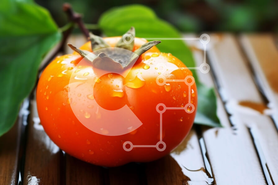 Σετ των 2 Intra Συλλεκτικό Ξύλινο Παζλ Plywood  4mm - Πορτοκαλί φρούτο με σταγονίδια νερού Σε Ξύλινο Κουτί - Διαστάσεις: 10x10 cm – 25 κομμάτια