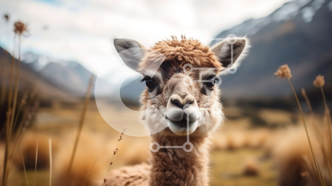 Σετ των 2 Intra Συλλεκτικό Ξύλινο Παζλ Plywood  4mm - Περίεργος λάμα σε ένα χωράφι με ψηλό γρασίδι Σε Ξύλινο Κουτί - Διαστάσεις: 10x10 cm – 25 κομμάτια