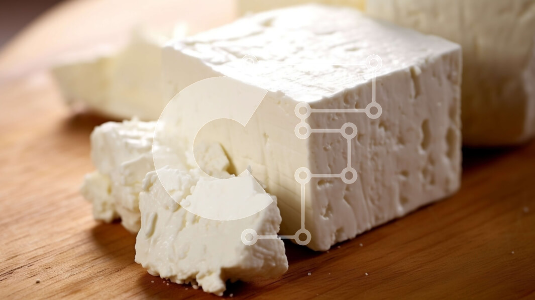 Σετ των 2 Intra Συλλεκτικό Ξύλινο Παζλ Plywood  4mm - Νόστιμο και φρέσκο ​​λευκό τυρί σε ξύλινο ξύλο κοπής Σε Ξύλινο Κουτί - Διαστάσεις: 10x10 cm – 25 κομμάτια