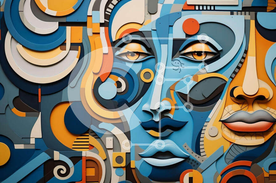 Intra Συλλεκτικό Ξύλινο Παζλ Plywood  4mm - Διαφορετική και περιεκτική εικόνα ανθρώπων με διάφορα συναισθήματα Σε Ξύλινο Κουτί - Διαστάσεις Puzzle: 10x10 cm – 25 κομμάτια