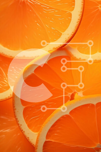 Σετ των 2 Intra Συλλεκτικό Ξύλινο Παζλ Plywood  4mm - Κοντινό πλάνο φέτες πορτοκαλιού σε διάφορα σχήματα και μεγέθη Σε Ξύλινο Κουτί - Διαστάσεις: 10x10 cm – 25 κομμάτια