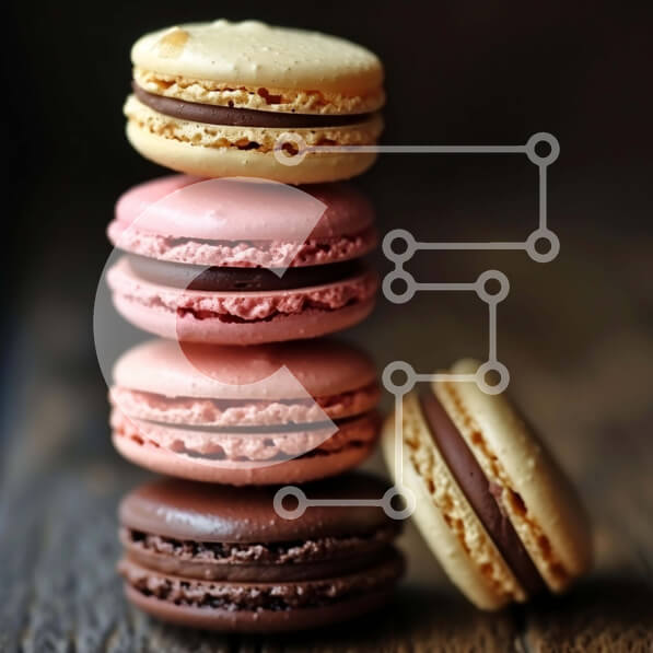 Σετ των 2 Intra Συλλεκτικό Ξύλινο Παζλ Plywood  4mm - Πολύχρωμη στοίβα αμυγδαλωτών Σε Ξύλινο Κουτί - Διαστάσεις: 10x10 cm – 25 κομμάτια