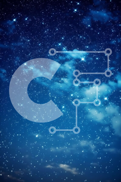 Σετ των 2 Intra Συλλεκτικό Ξύλινο Παζλ Plywood  4mm - Εκπληκτική εικόνα ενός νυχτερινού ουρανού με αστέρια και σύννεφα Σε Ξύλινο Κουτί - Διαστάσεις: 10x10 cm – 25 κομμάτια