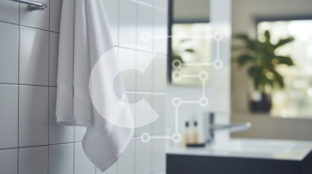 Intra Συλλεκτικό Ξύλινο Παζλ Plywood  4mm - Φωτεινό και καθαρό μπάνιο με λευκά πλακάκια και φυσικό φως Σε Ξύλινο Κουτί - Διαστάσεις Puzzle: 10x10 cm – 25 κομμάτια